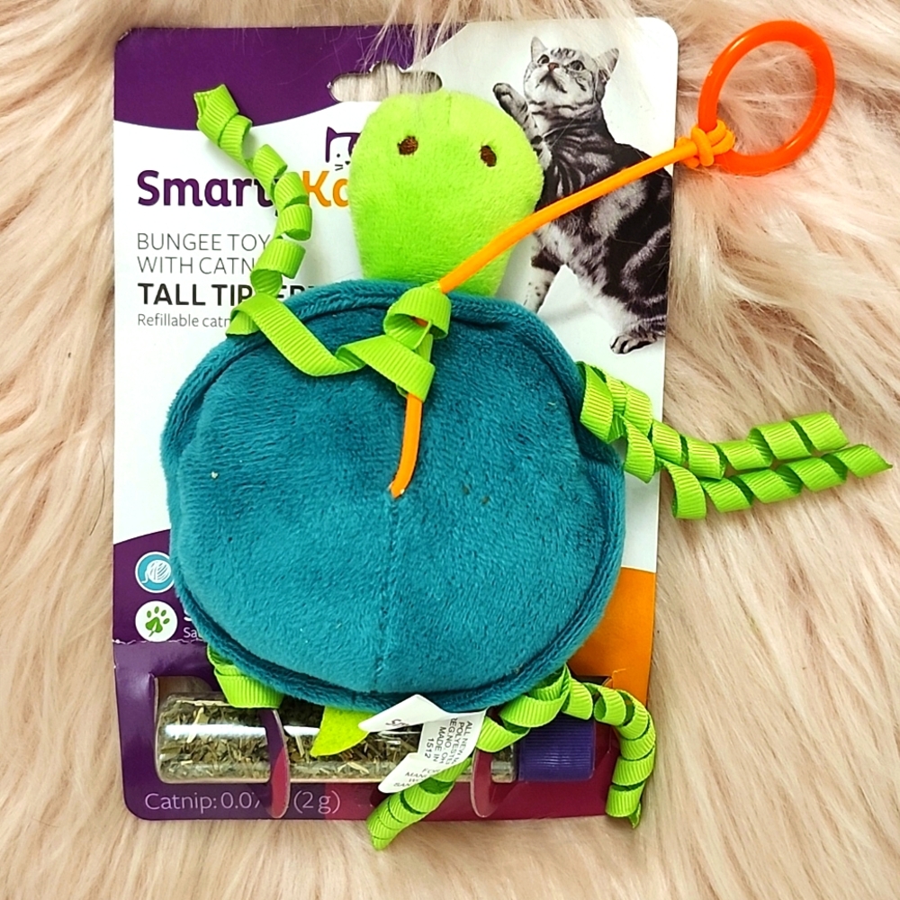 Brand New SMARTYKAT BUNGEE "TALL TIPPER" RE-FILLABLE CATNIP CAT TOY
